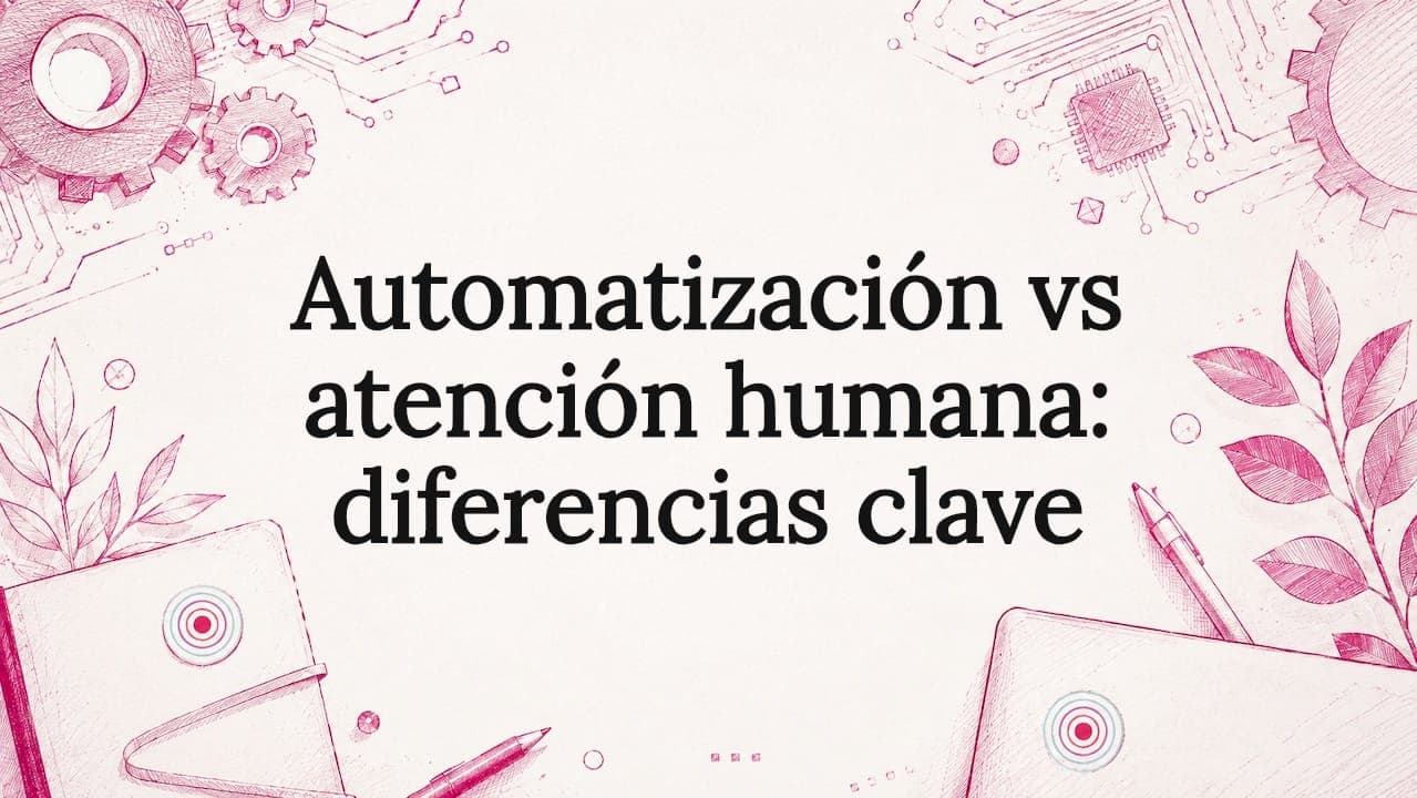 Automatización vs atención humana: diferencias clave