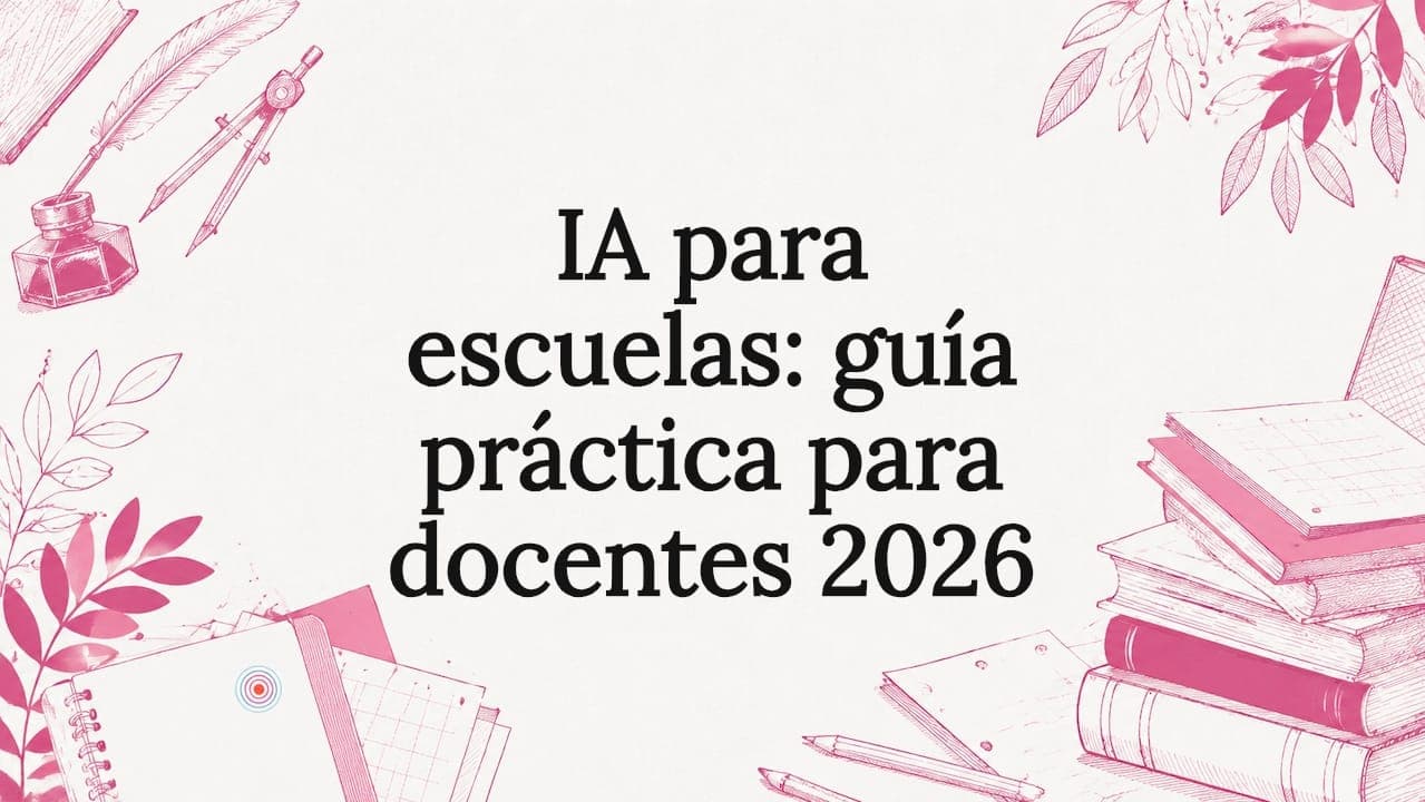 IA para escuelas: guía práctica para docentes 2026