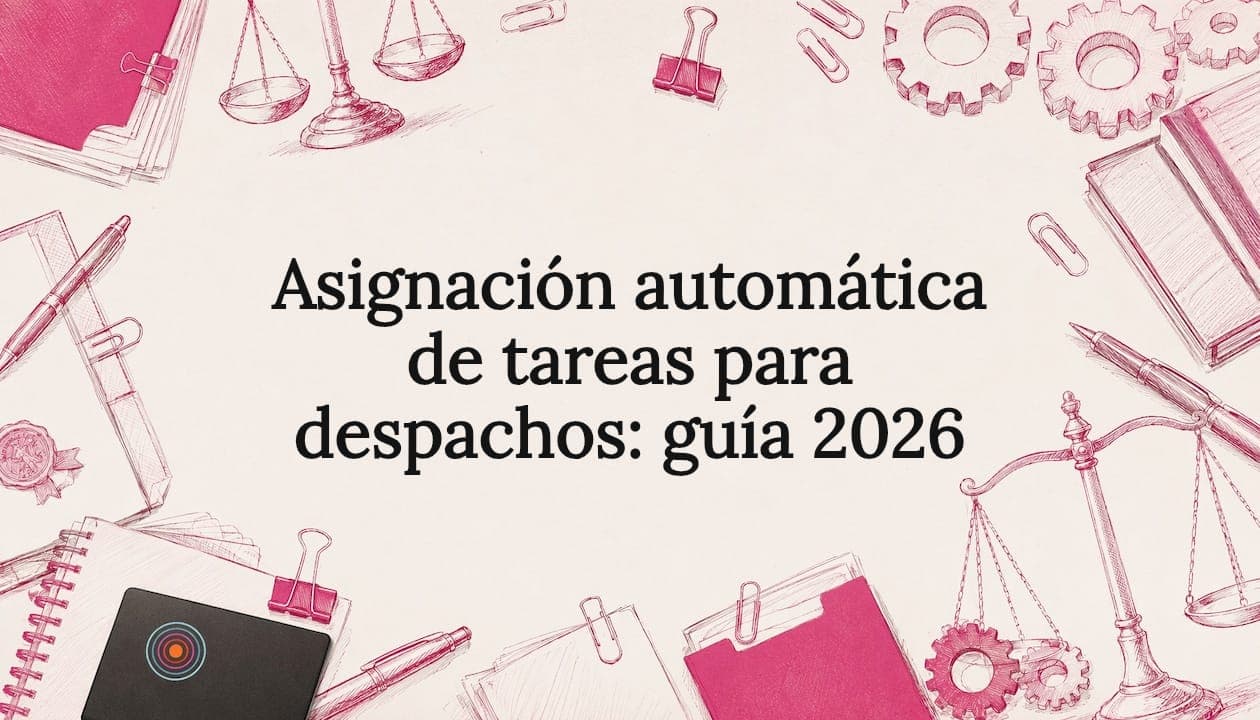 Asignación automática de tareas para despachos: guía 2026