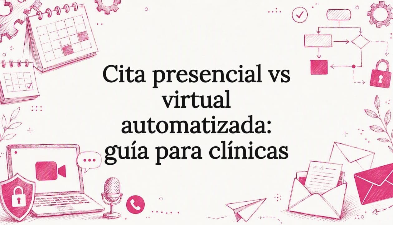 Cita presencial vs virtual automatizada: guía para clínicas