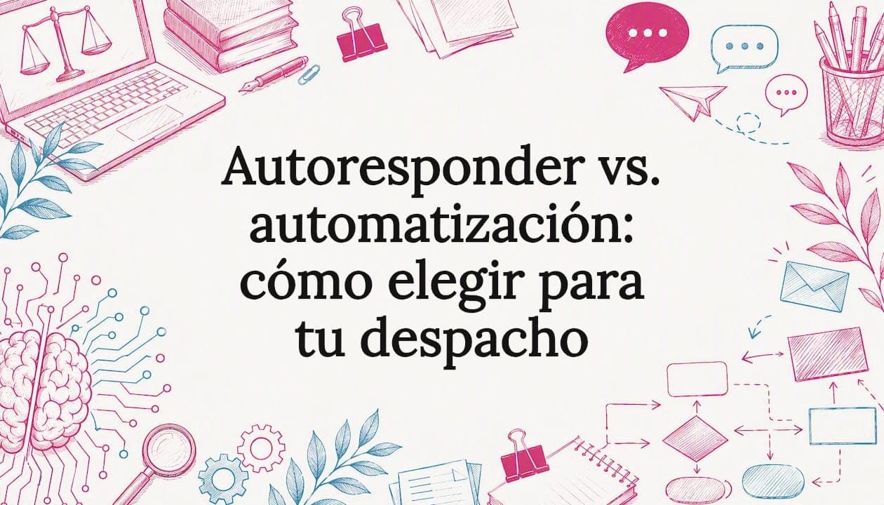 Autoresponder vs. automatización: cómo elegir para tu despacho