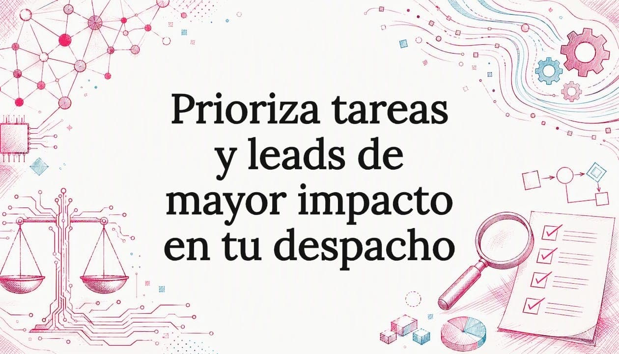 Prioriza tareas y leads de mayor impacto en tu despacho