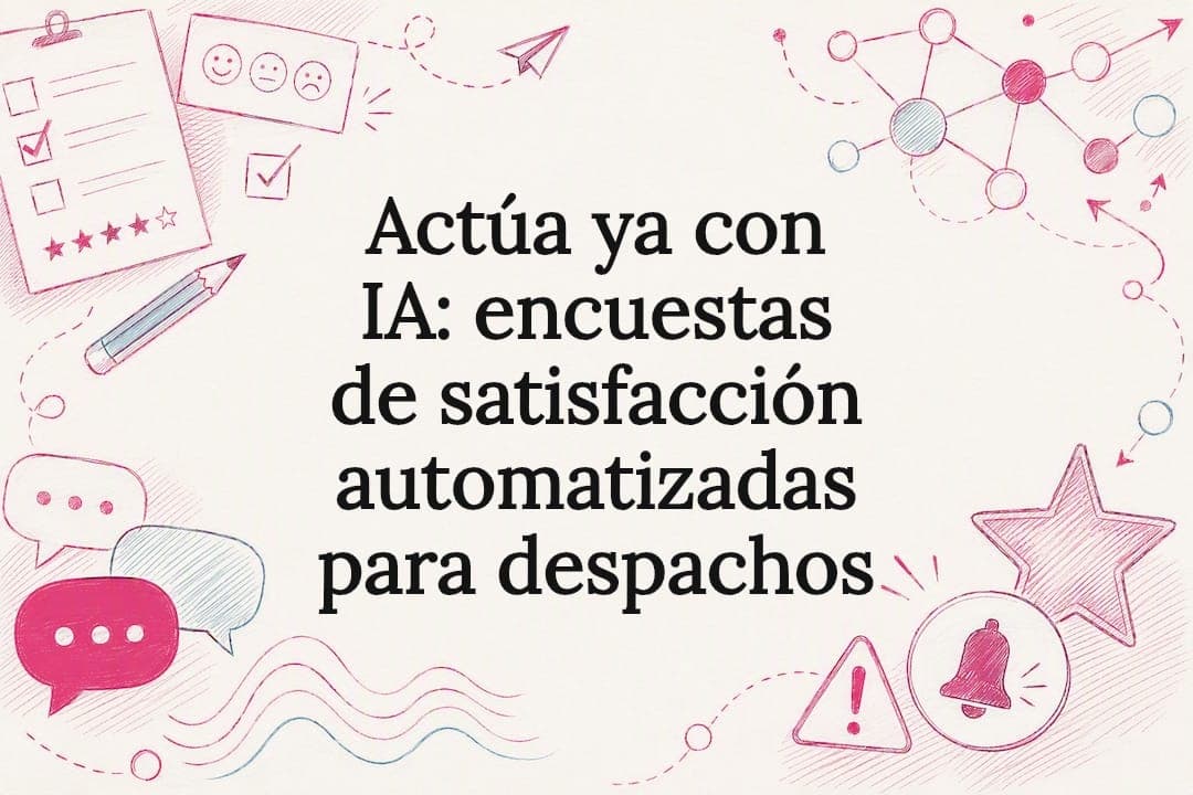 Actúa ya con IA: encuestas de satisfacción automatizadas para despachos