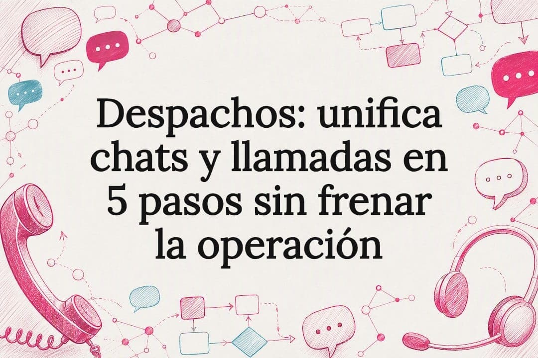 Despachos: unifica chats y llamadas en 5 pasos sin frenar la operación