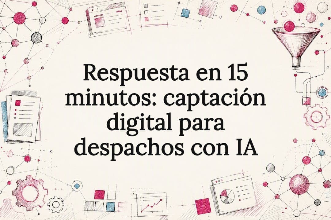 Respuesta en 15 minutos: captación digital para despachos con IA