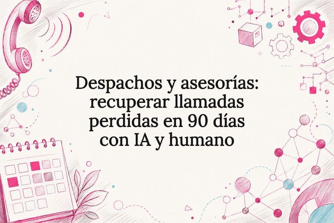 Despachos y asesorías: recuperar llamadas perdidas en 90 días con IA y humano