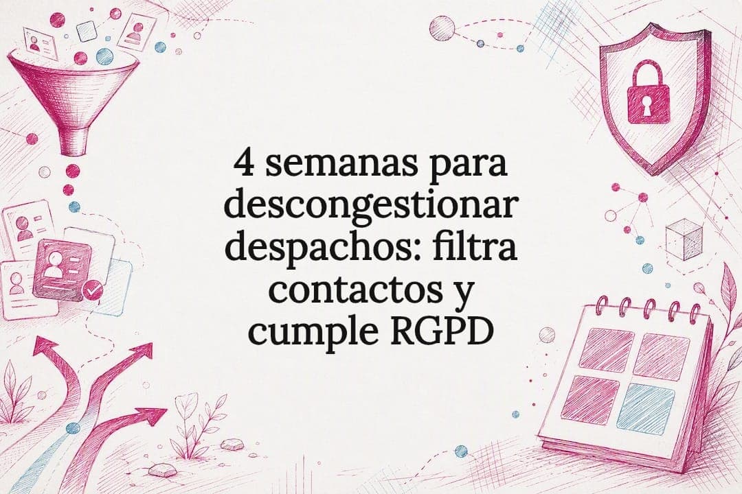 4 semanas para descongestionar despachos: filtra contactos y cumple RGPD